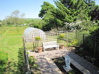 View looking North East towards the Orchard