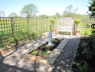 Angel garden viewed from the Loggia