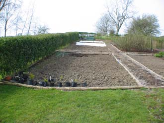 The Vegetable and Flower Cutting Garden newly turned over!