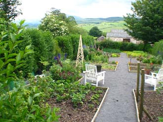 View from Vegetable and Flower cutting garden