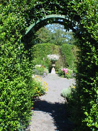 Centre entrance to Vegetable and Flower Cutting garden
