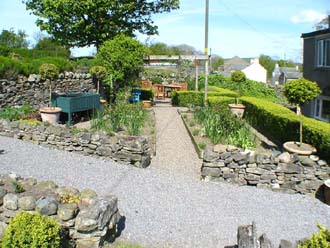 Looking towards the herb garden