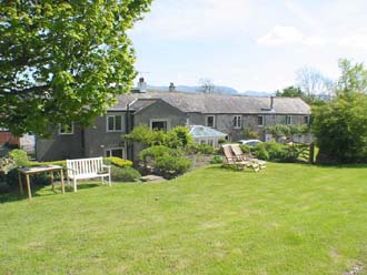Cottages viewed from the gardens
