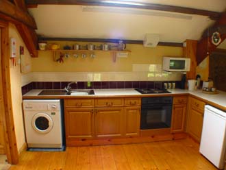 The Hayloft fully equipped electric kitchen